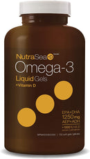 Nature's Way NutraSea Omega-3 + Vitamin D Liquid Gels - 150 softgels Fresh Mint - Omega 3