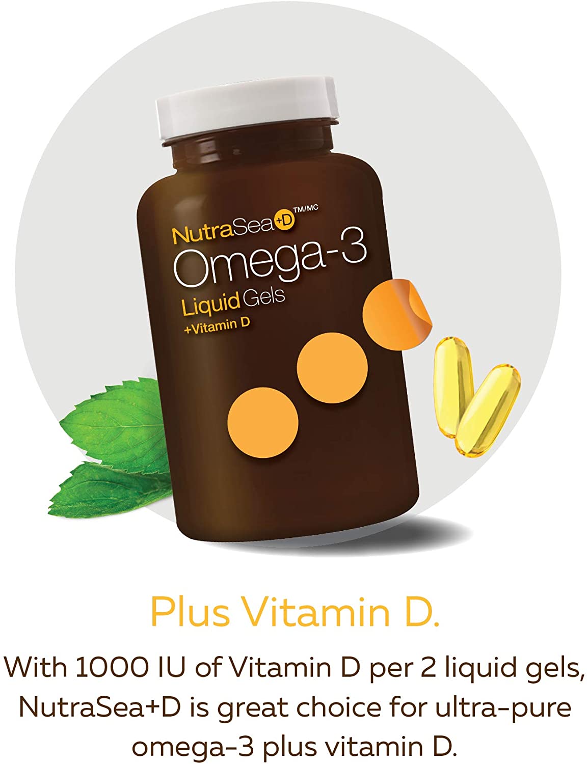 Omega-3 + Vitamin D Liquid Gels 150 / Fresh Mint