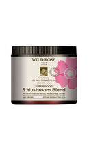 Wild Rose 5 Mushroom Blend Powder 100g - 100 g - Adaptogen