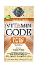 Garden of Life Vitamin Code Raw Iron 25mg - 30 capsules 30g - Iron