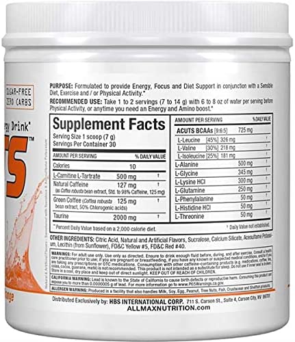 Allmax A:Cuts 252g / Arctic Orange