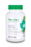 Organika Biotin 10,000MCG - 60 vegetarian capsules - Vitamin B