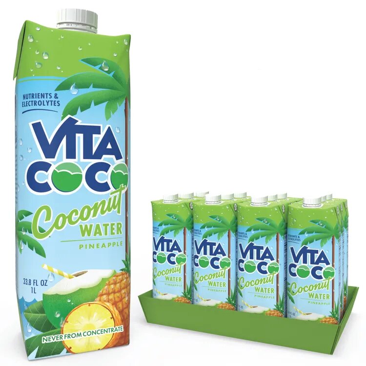 Coconut Water Tetra Pack Pineapple / 12x1L