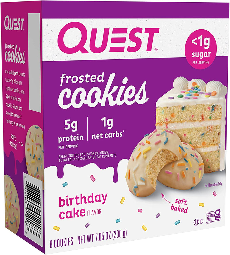 Quest Frosted Cookie Birthday Cake / 8
