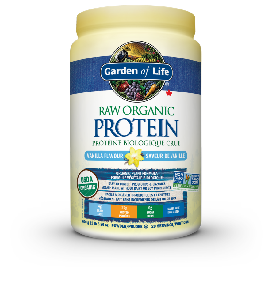 Garden of Life Raw Organic Protein 620g (1lb 5.86 Oz) / Vanilla Flavour