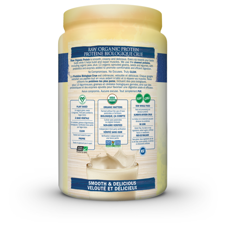 Garden of Life Raw Organic Protein 620g (1lb 5.86 Oz) / Vanilla Flavor, About Supplement