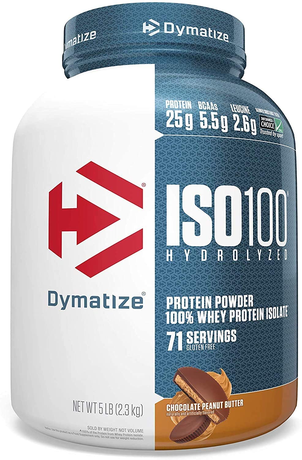 Dymatize ISO100 Whey 5lbs / Chocolate Peanut Butter