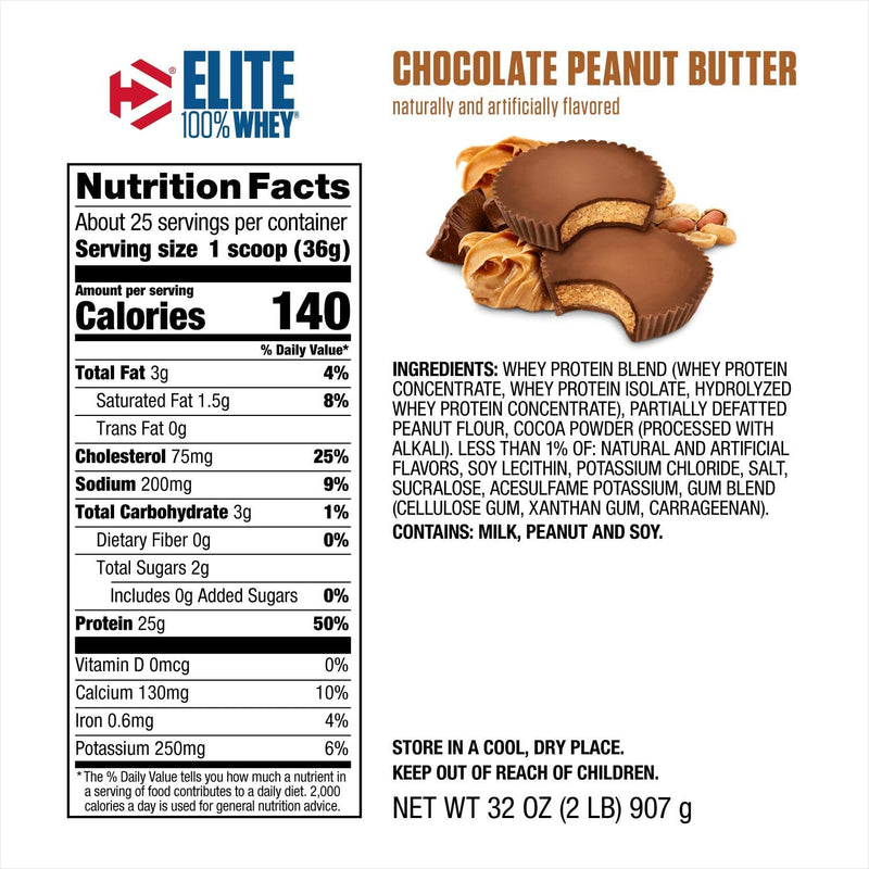 Elite Whey Protein 2lbs / Chocolate Peanut Butter