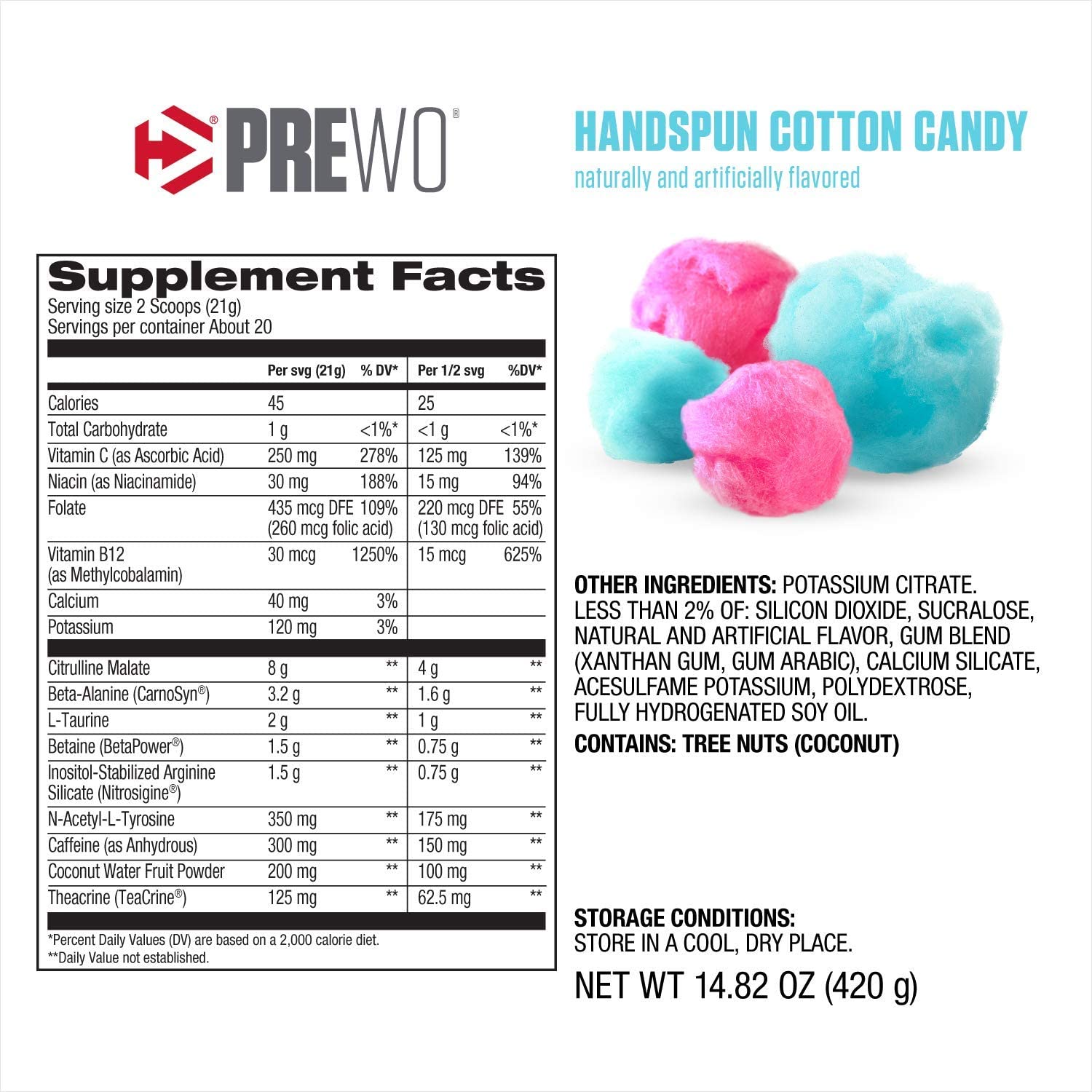 Dymatize Nutrition Pre-Workout 420g / H. Cotton Candy