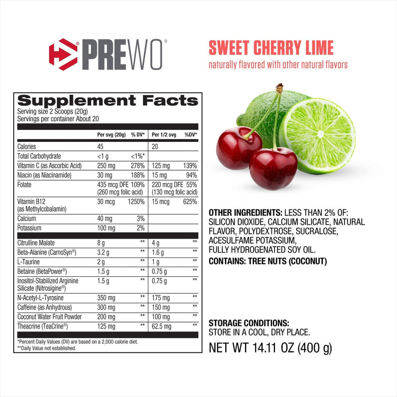 Dymatize Nutrition Pre-Workout 400g / Sweet Cherry Lime