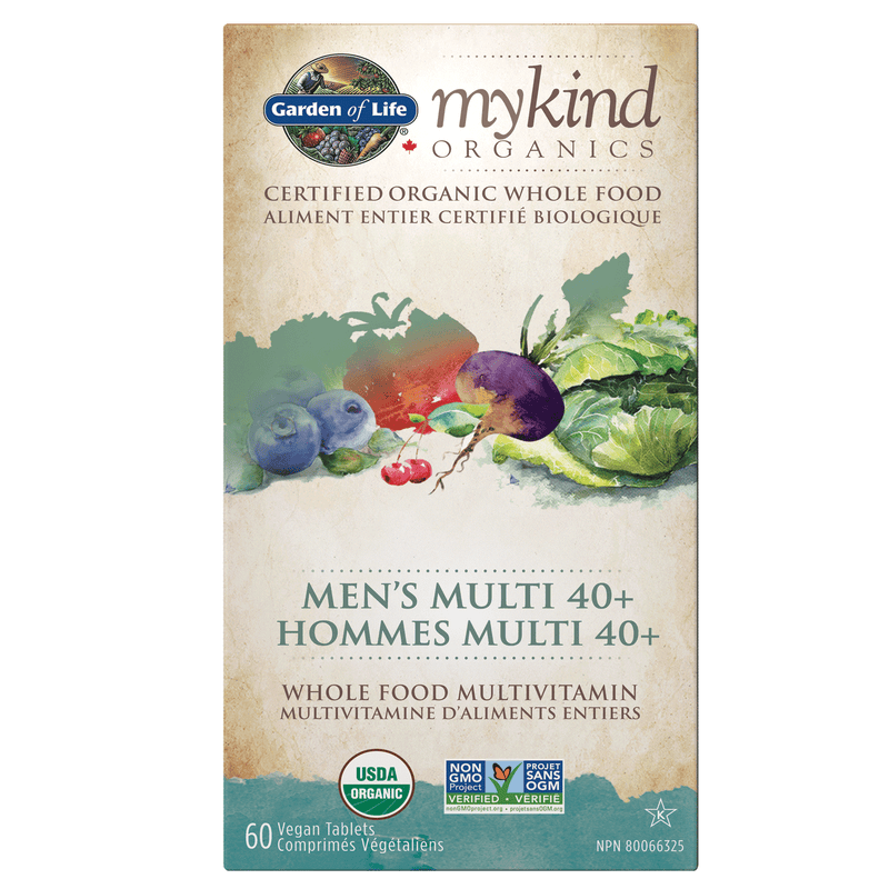 Mykind Organics - Multivitamin - Men’s Multi 40+ 60 Vegan Tablets / g