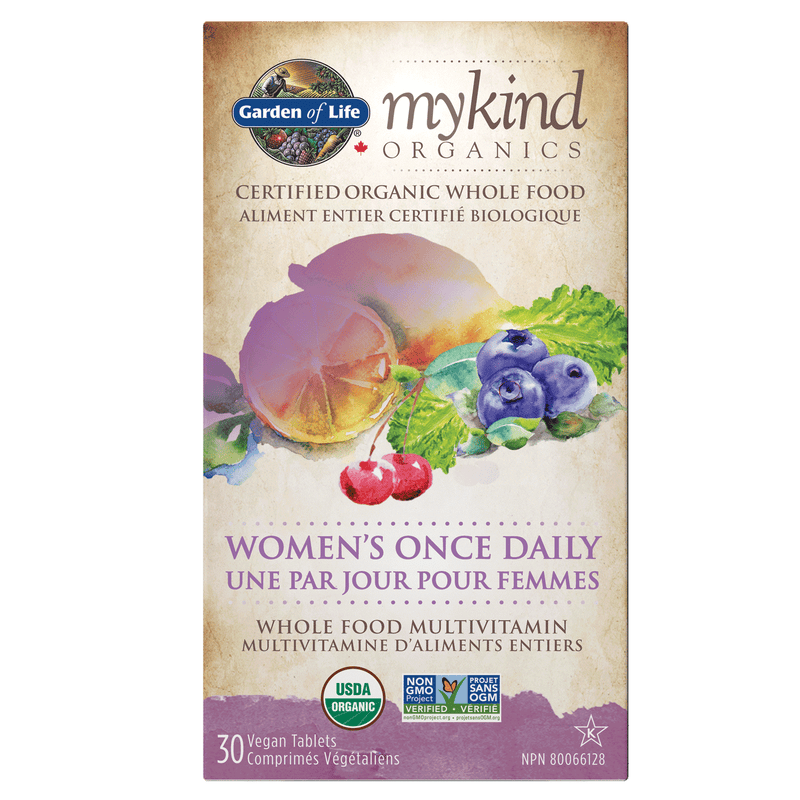 Mykind Organics - Multivitamin - Women's Once Daily 30 Vegan Tablets / g