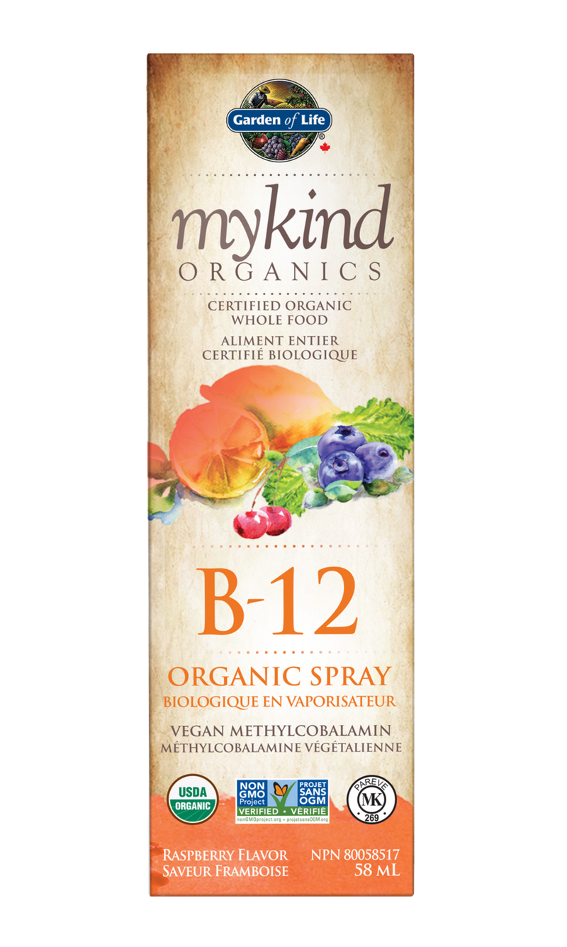 Mykind Organics - B-12 Organic Spray 58ml / Raspberry / g