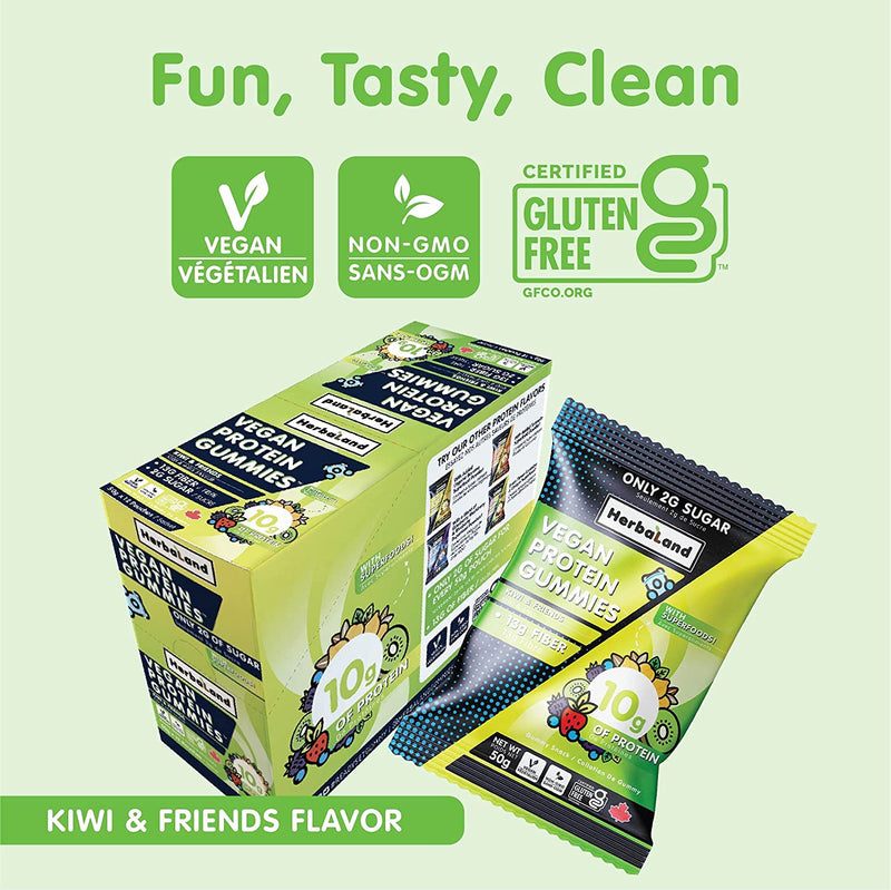 Vegan Protein Gummies 12 / Kiwi and Friends