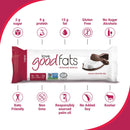 Love Good Fats Protein Snack Bars (12 pack) - Peanut Butter Chocolate Pack of 12 - Protein snacks