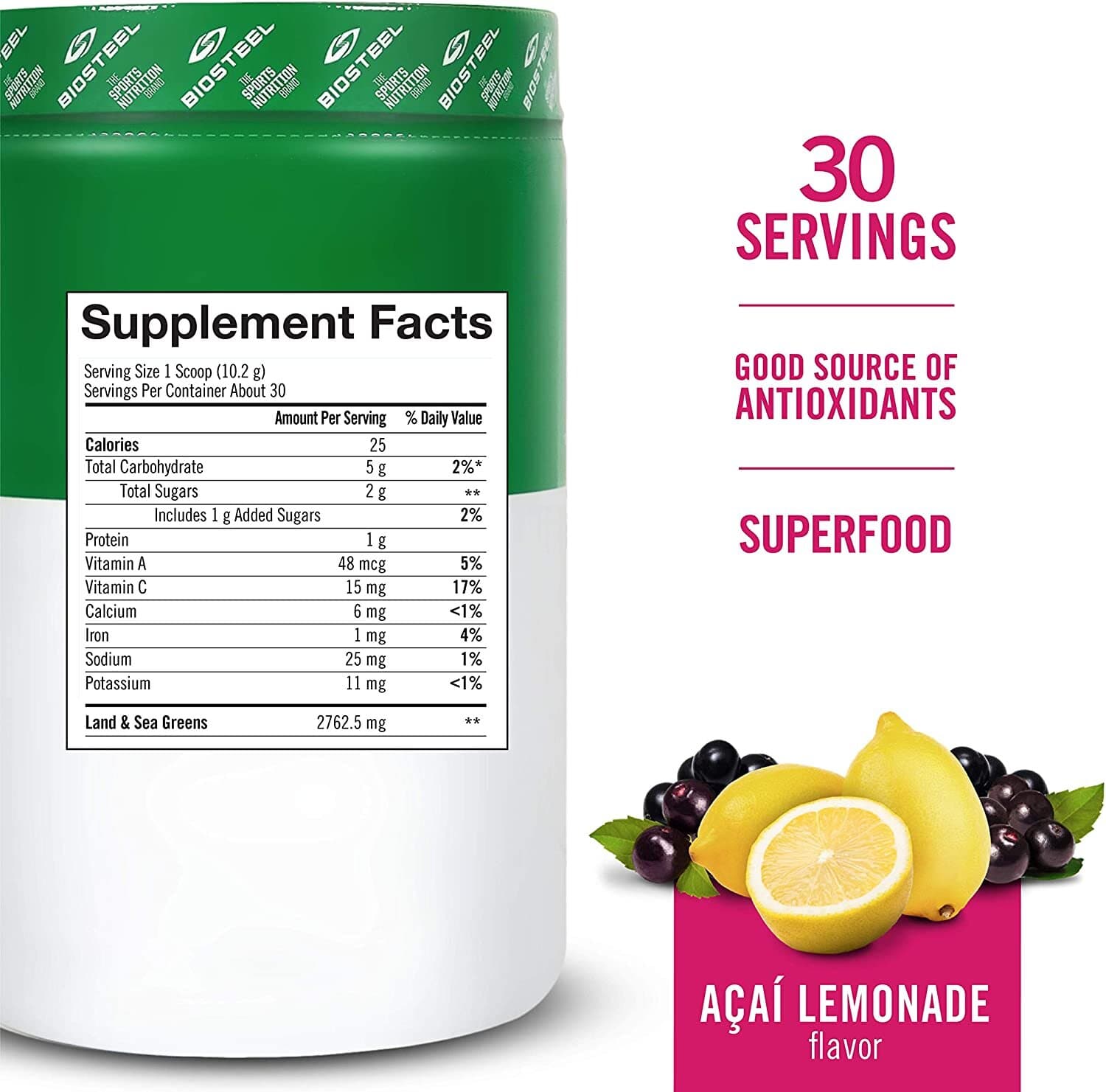 Sport Greens 30 Serving / Acai Lemonade