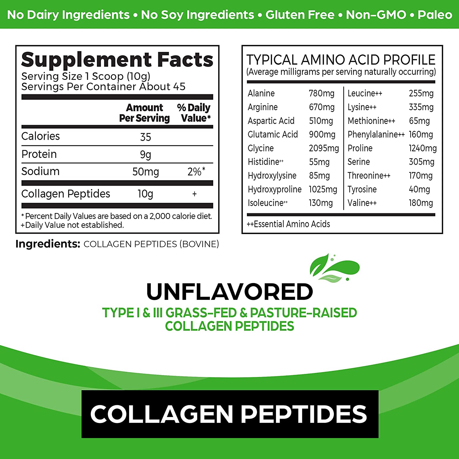 Collagen Peptides Unflavoured 454g 454g