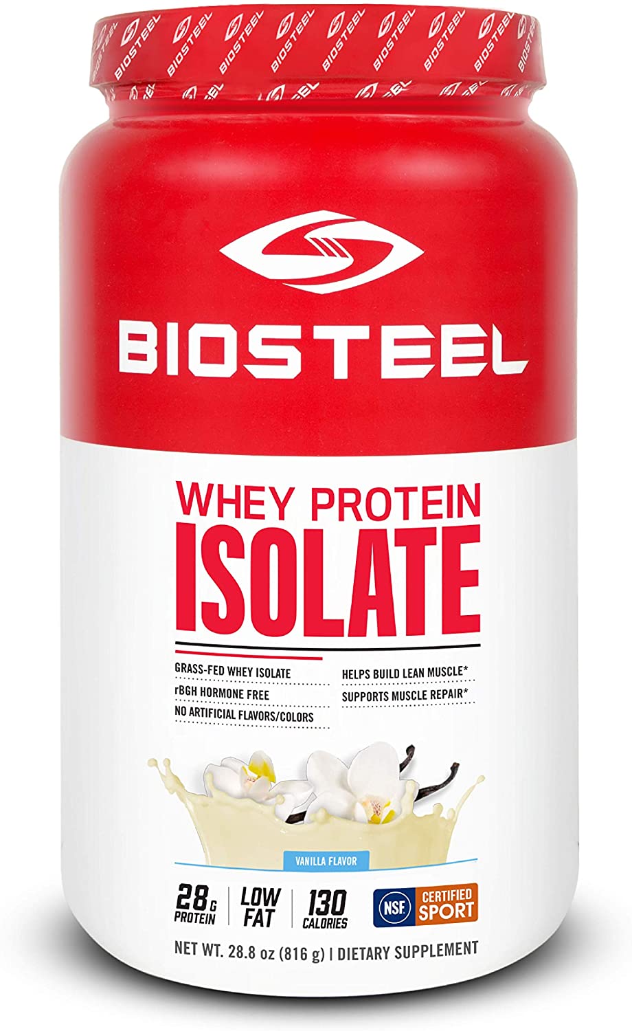 Biosteel Whey Protein Isolate 816g / Vanilla, SNS Health, Protein Nutrition