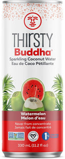 Thirsty Buddha Sparkling Coconut Water - Watermelon 12-pack - Coconut Water