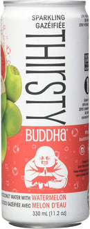 Thirsty Buddha Sparkling Coconut Water - Watermelon 12-pack - Coconut Water