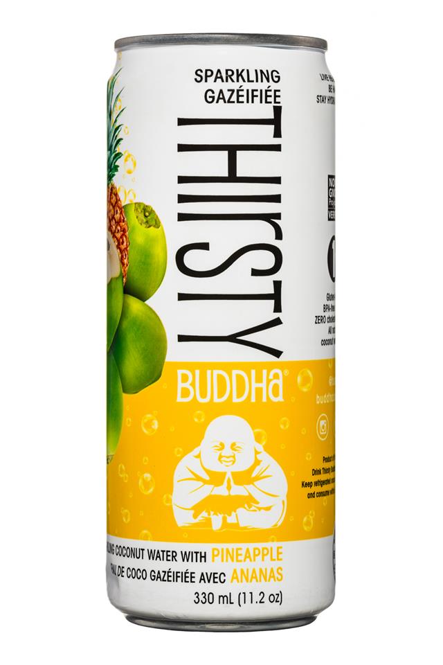 Thirsty Buddha Sparkling Coconut Water Pineapple / 12x330ml
