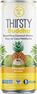 Thirsty Buddha Sparkling Coconut Water - Pineapple 12-pack - Coconut Water