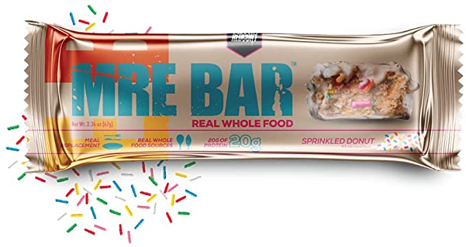 MRE Meal Replacement Bar 67g x 12 Single Bar / Sprinkled Donut