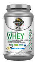 Garden of Life SPORT Certified Grass Fed Whey - Vanilla 20 Servings - Protein Powder