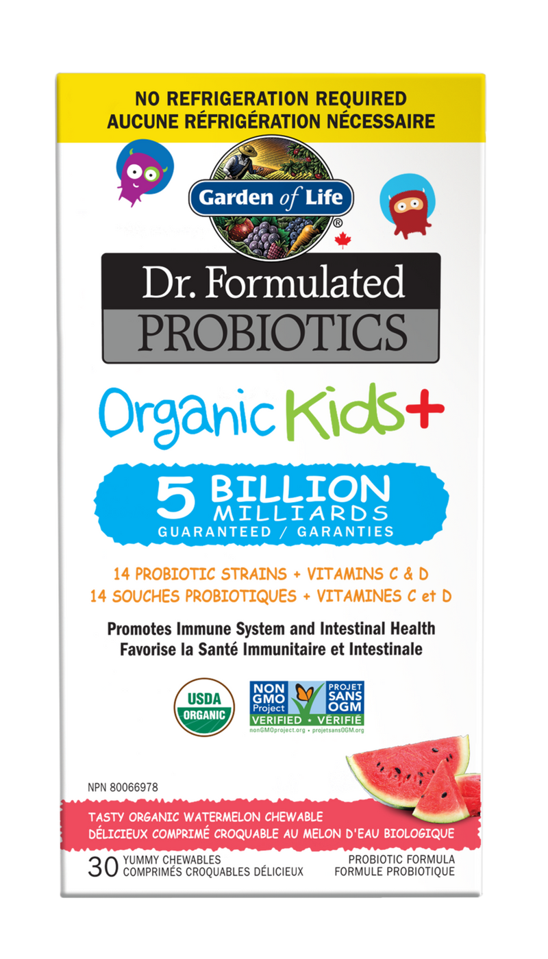 Dr. Formulated Organic Kids+ Chewable 5-Billion 30 / Watermelon / g