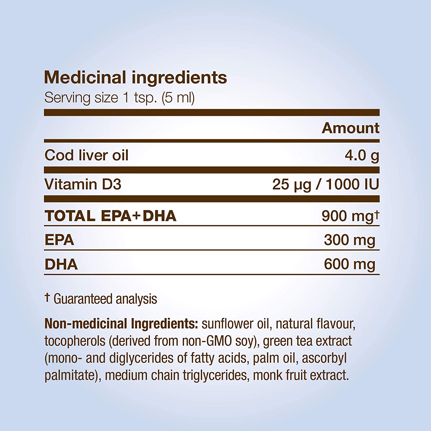 Cod Liver Oil + Vitamin D 200ml / Tangerine