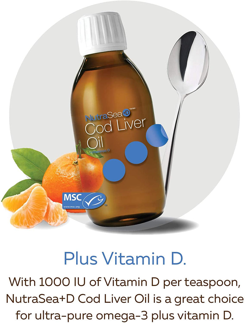 Cod Liver Oil + Vitamin D 200ml / Tangerine