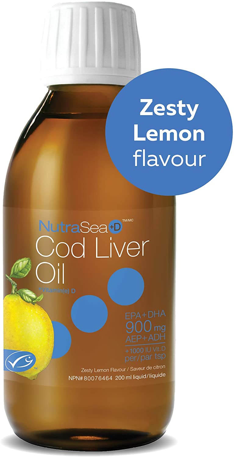 Cod Liver Oil + Vitamin D 200ml / Lemon