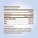 Nature's Way NutraSea Cod Liver Oil + Vitamin D - Lemon 200ml - Omega 3