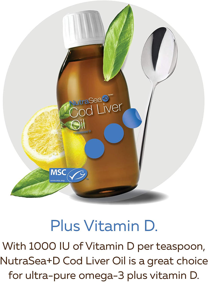 Cod Liver Oil + Vitamin D 200ml / Lemon