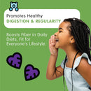 Herbaland Organic Fruit & Veg Fiber Gummies For Kids - 60 Gummies Black Currant - Digestive Health