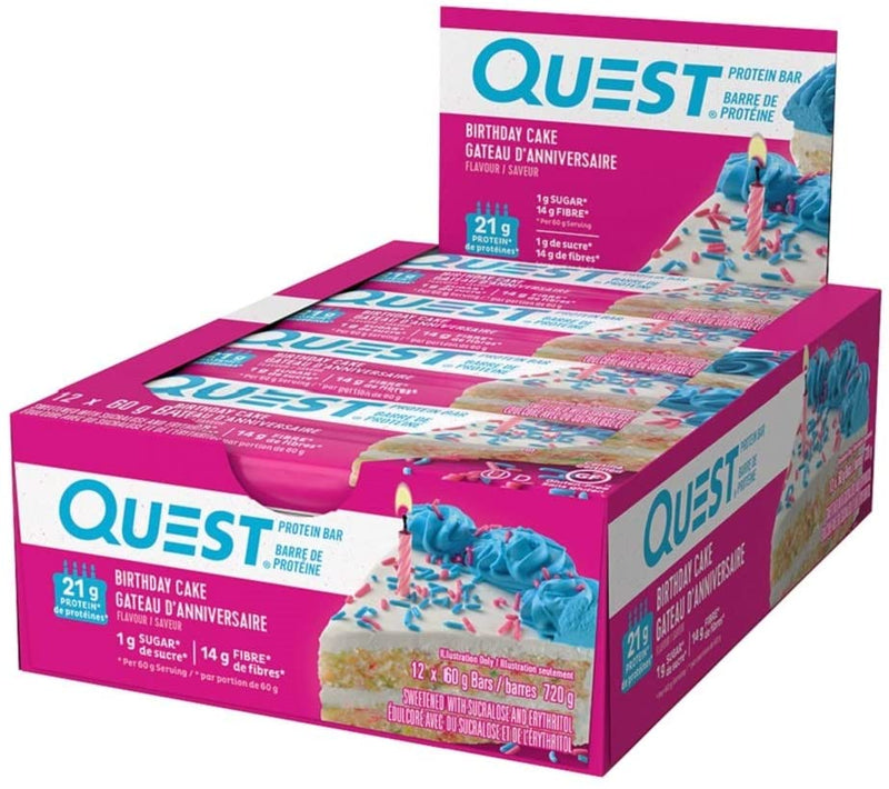 Quest Bar Pack of 12 / Birthday Cake