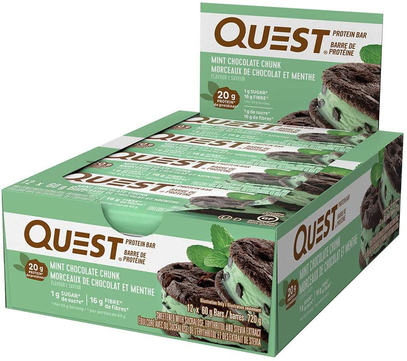 Quest Bar Pack of 12 / Mint Chocolate Chunk