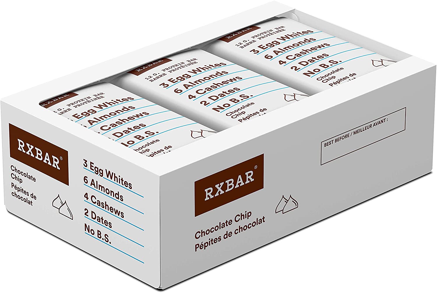 RXBAR Protein Bar Chocolate Chip / Pack of 12