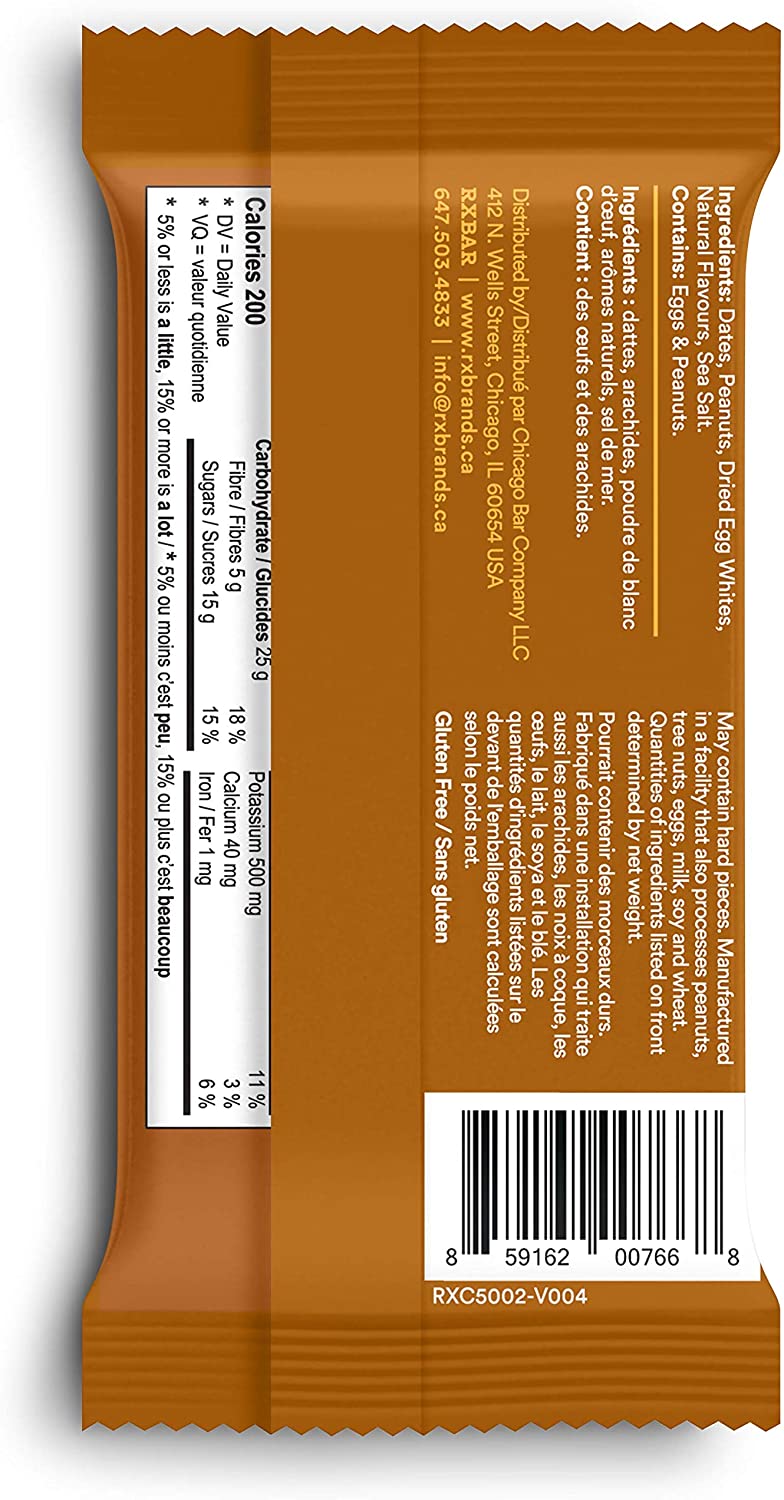 RXBAR Protein Bar Peanut Butter / Pack of 12