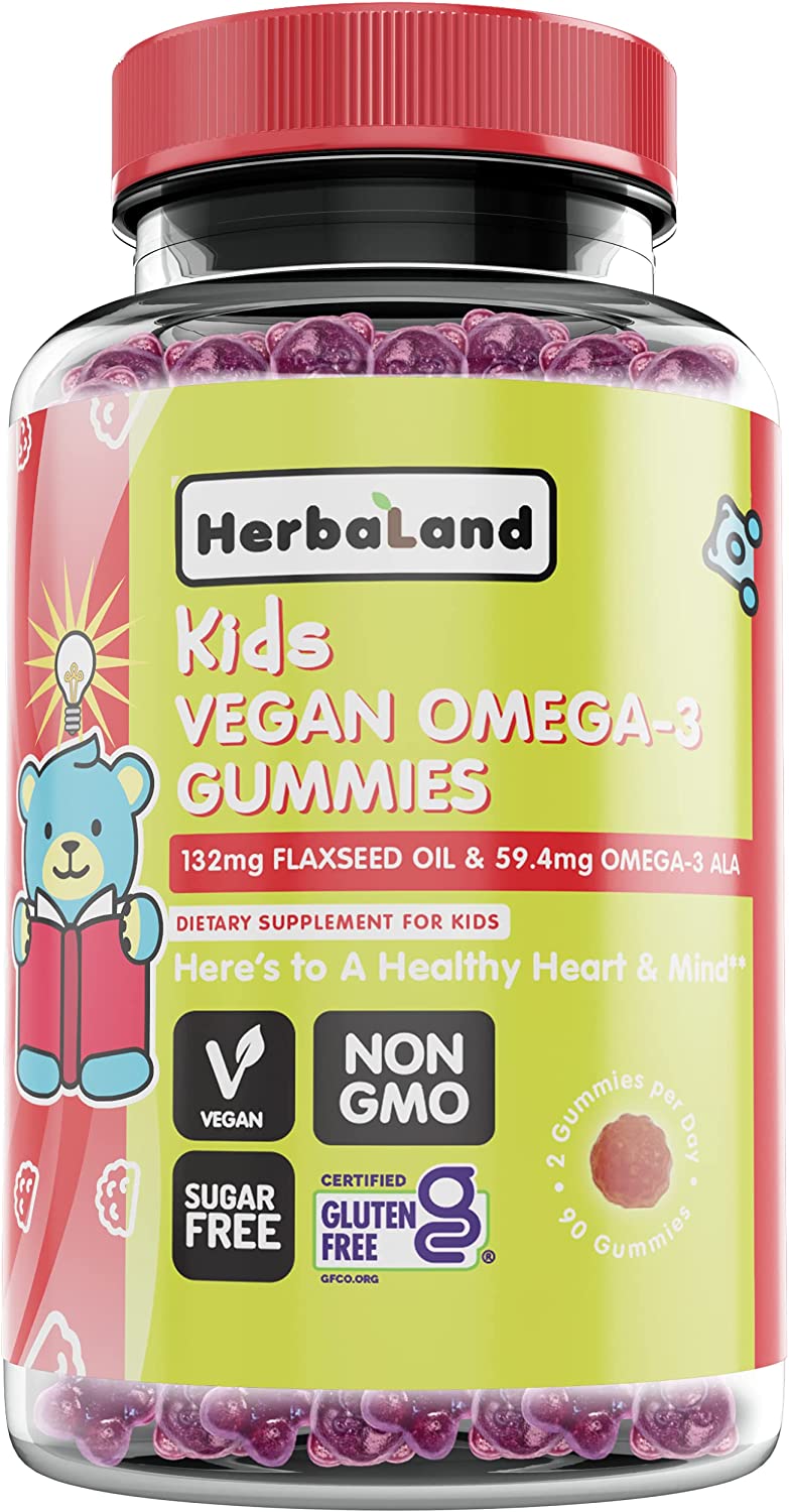 Vegan Omega-3 Gummies For Kids 90 Gummies / Orange