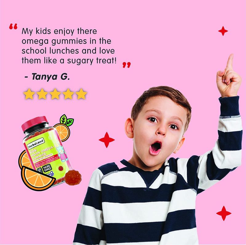 Vegan Omega-3 Gummies For Kids 90 Gummies / Orange
