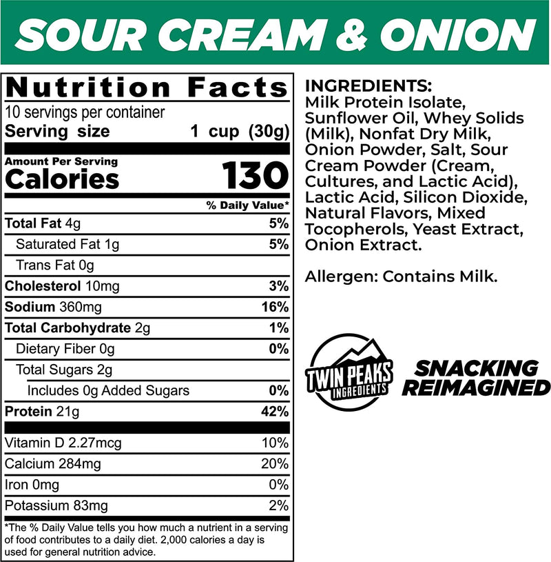 Protein Puffs 300g / Sour Cream & Onion