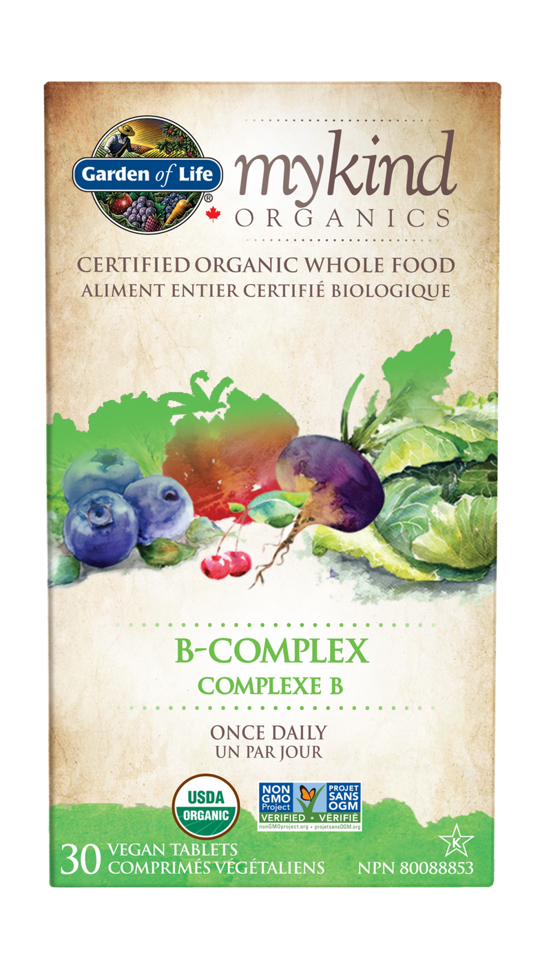 Mykind Organics - B-Complex Once Daily 30 Vegan Tablets / g