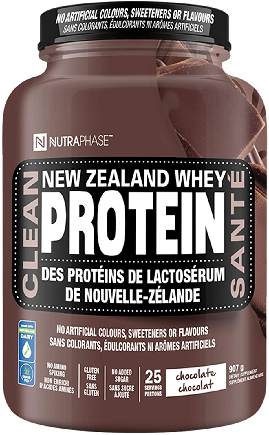 Nutraphase Clean New Zealand Whey Protein CHOCOLATE / 25