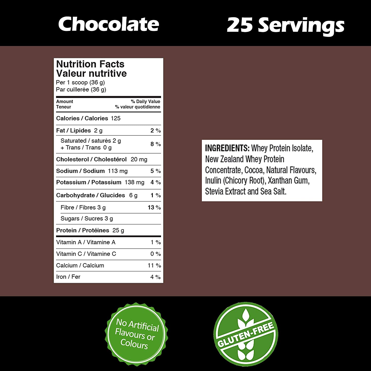 CLEAN NZ WHEY PROTEIN CHOCOLATE / 25