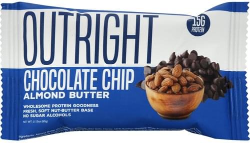 MTS OUTRIGHT PROTEIN BARS ALMOND BUTTER CHOCOLATE CHIP / 12