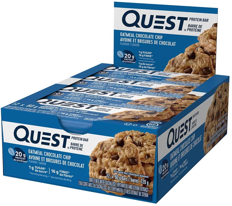 Quest Bar Pack of 12 / Oatmeal Chocolate Chip
