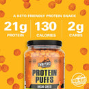 Twin Peaks Protein Puffs - Nacho Cheese 300g - - Protein snacks