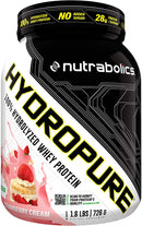 Nutrabolics HydroPure - Strawberry Cream 1.6lb - Protein Powder