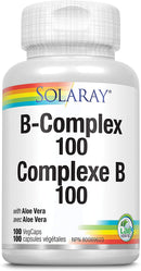 Solaray Vitamin B Complex 100mg - - Vitamin B